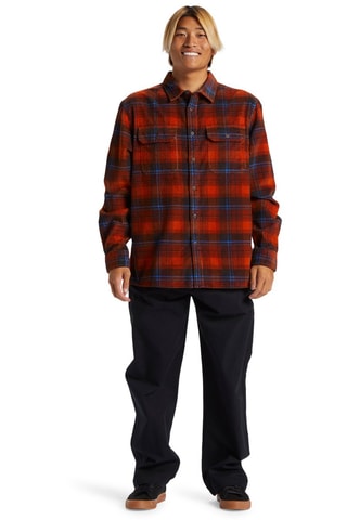 Velours Overhemd Regular Fit - Bruin