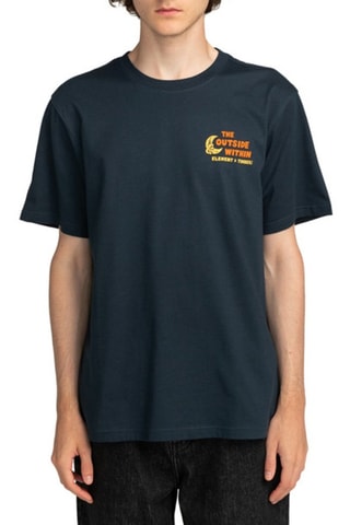 Biologisch Katoenen T-shirt Regular Fit Element - Marineblauw