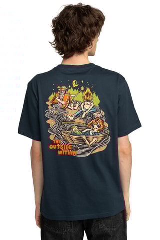 Biologisch Katoenen T-shirt Regular Fit Element - Marineblauw