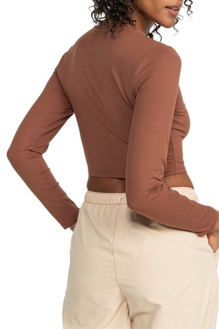 Kort Trainingsshirt Active - Bruin - Roxy 