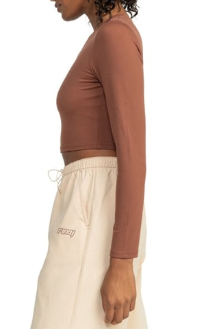 Kort Trainingsshirt Active - Bruin - Roxy 