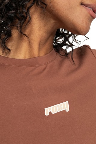 Kort Trainingsshirt Active - Bruin - Roxy 