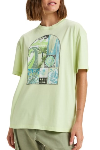 Biologisch Katoenen T-shirt relaxed - Groen - Roxy