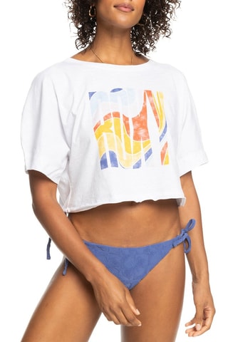 T-shirt cropped - Wit - Roxy