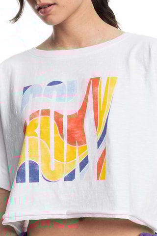 T-shirt cropped - Wit - Roxy