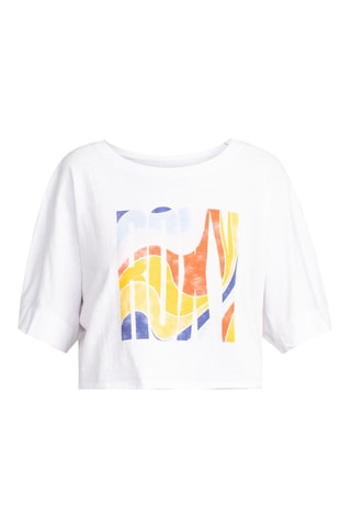 T-shirt cropped - Wit - Roxy