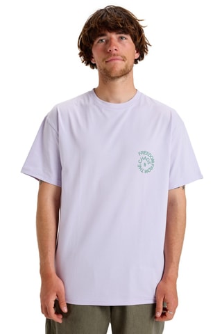 T-shirt en coton biologique - Violet - Quiksilver