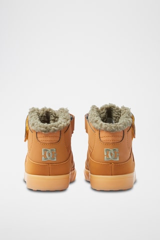 Baskets montantes fourrées en cuir - Beige - DC shoes