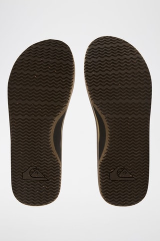 Tongs en cuir - Marron - Quiksilver