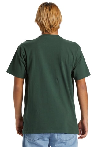T-shirt regular en coton biologique - Vert foncé