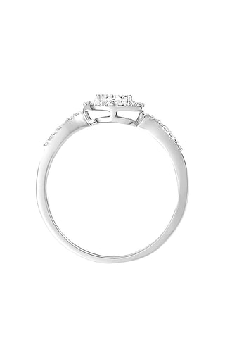 Anel solitário Vendôme Ouro branco e diamantes