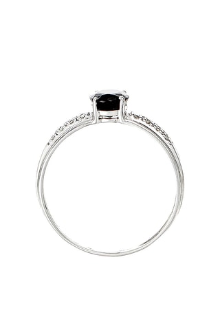 Anel Rimatara  Ouro branco, safira e diamantes