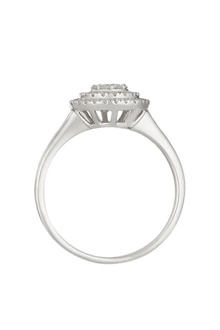 Anel Geelong Ouro branco e diamantes