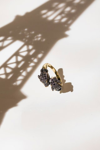 Anel Amour de Panthères Ouro amarelo e diamantes