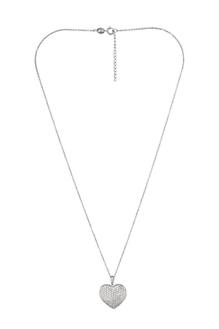 Pendente Coração Precioso Ouro branco e diamantes