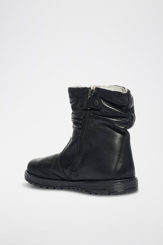 Bottines en cuir Play Casual - Noir