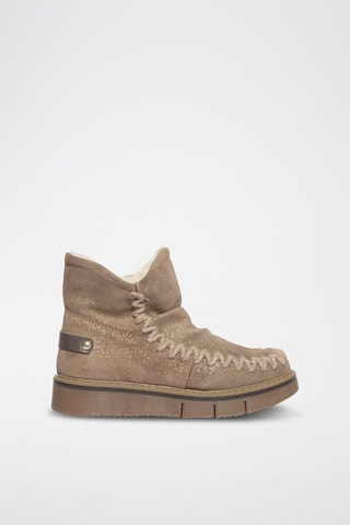Nubuck Enkellaarzen Euphoria - Taupe