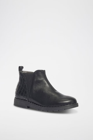 Bottines en cuir Paris - Noir