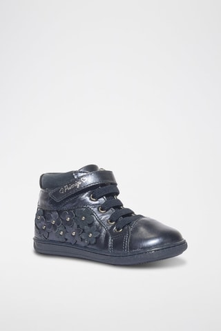 Bottines en cuir Baby Box - Bleu marine
