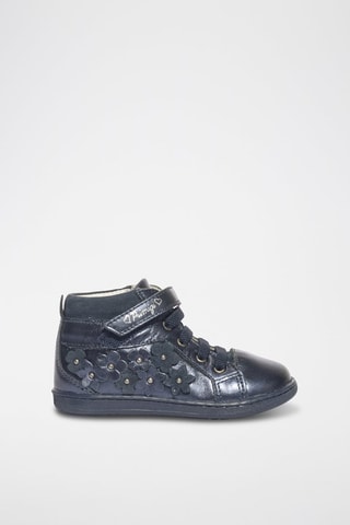 Bottines en cuir Baby Box - Bleu marine