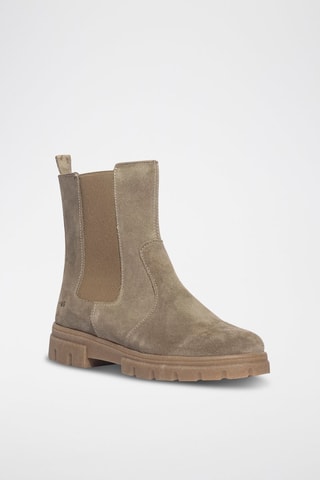 Bottines en nubuck Code - Taupe