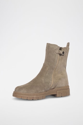 Bottines en nubuck Code - Taupe