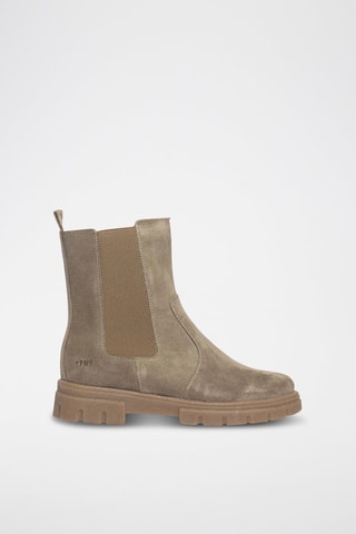 Bottines en nubuck Code - Taupe