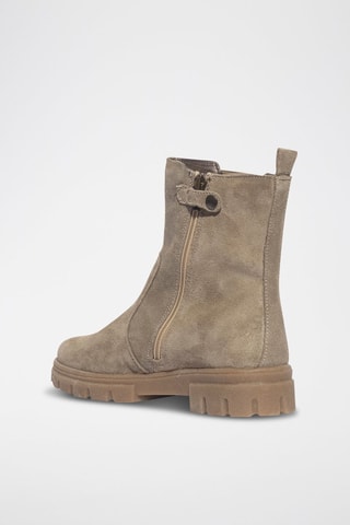 Bottines en nubuck Code - Taupe