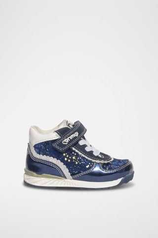 Hoge Sneakers Baby Jogging - Marineblauw