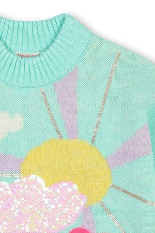 Trui - Turquoise - Billieblush