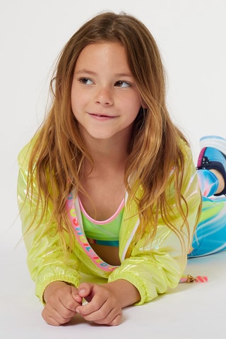 Windjack met capuchon - Geel