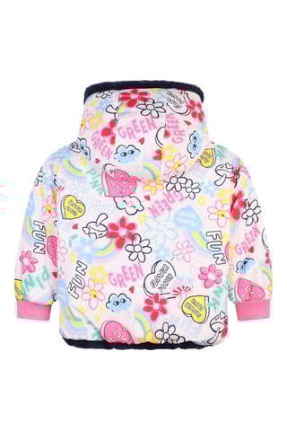 Dubbelzijdige Gewatteerde Jas - Roze en Marineblauw - Billieblush