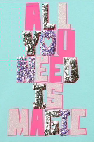 T-shirt - Zeegroen - Billieblush