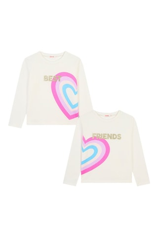 2 T-shirts - Wit - Billieblush