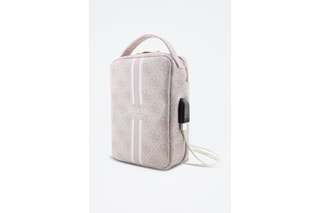 Sac de voyage Guess USB - Rose et gris