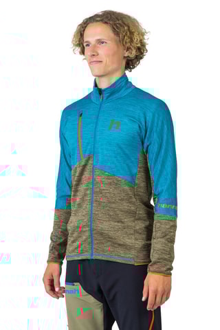 Casaco de desporto Hannah Niro  Turquesa mesclado e caqui mesclado