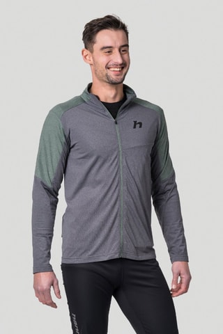 Sweat polar Enge Cinzento mesclado e verde mesclado