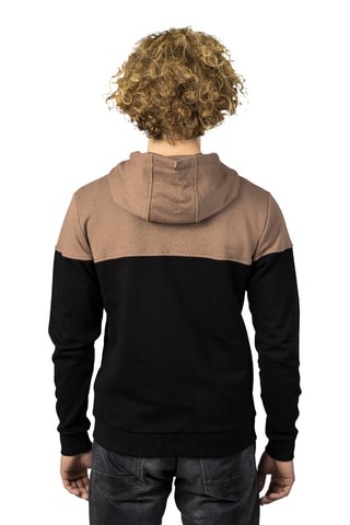 Sweat à capuche - Anthracite et taupe