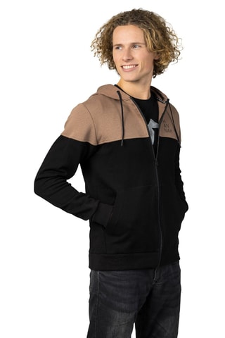 Sweat à capuche - Anthracite et taupe