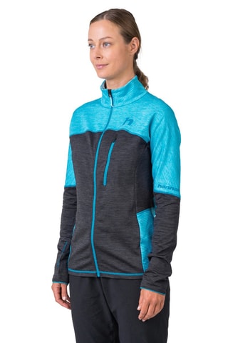 Sweat de sport Meda - Turquoise chiné et anthracite chiné