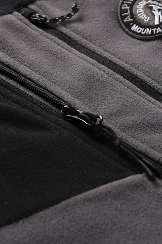 Casaco polar - Cinzento-escuro e preto