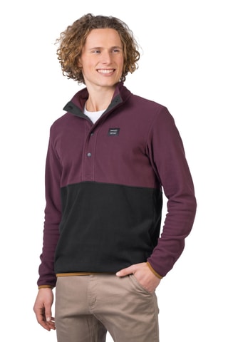 Sweat polar - Bordô e antracite