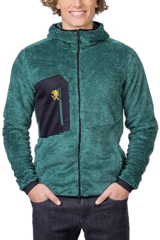 Sweat polaire à capuche - Vert foncé