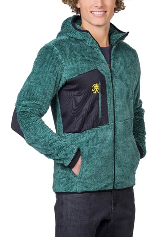 Sweat polaire à capuche - Vert foncé