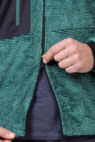 Sweat polaire à capuche - Vert foncé