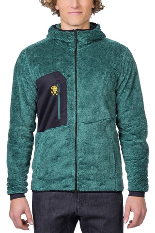 Sweat polaire à capuche - Vert foncé