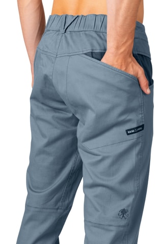 Calças straigth - Azul-cinza