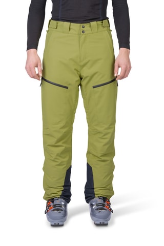 Calças de esqui de cintura alta - Verde-azeitona