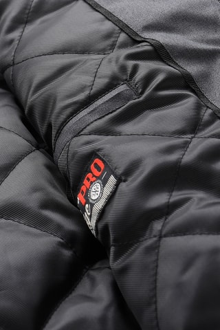 Blusão comprido com capuz - Cinzento-escuro e preto