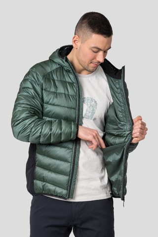 Blusão com capuz - Verde-escuro